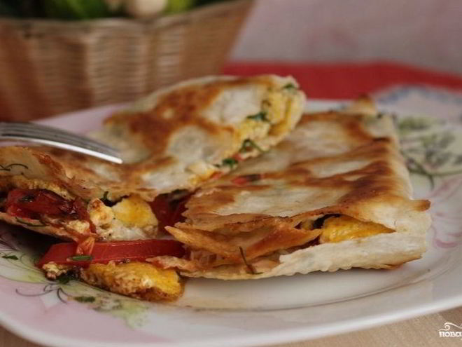Рецепт жареных конвертиков из лаваша