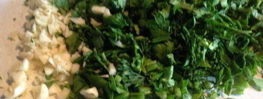 быстрые лепешки с зеленью. Шаг 4