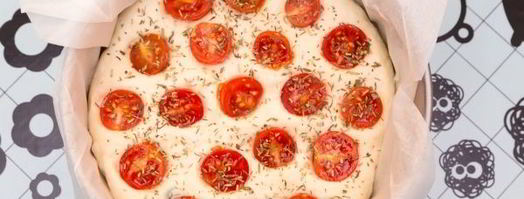 фокачча с черри и прованскими травами. Шаг 7