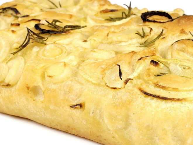 Рецепт фокаччи с луком на дрожжевом тесте