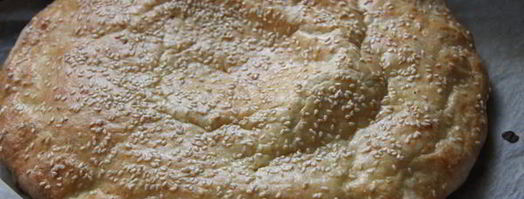 лепешка из творожного теста с сыром. Шаг 7