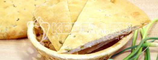 лепешка с чесночными стрелками сандра. Шаг 12