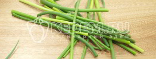 лепешка с чесночными стрелками сандра. Шаг 6