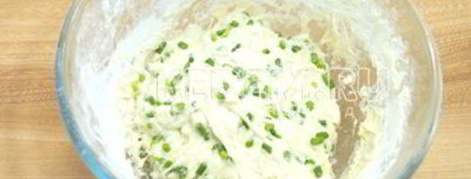 лепешка с чесночными стрелками сандра. Шаг 8