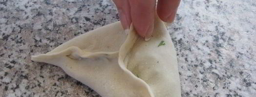 лепешка с зеленью. Шаг 6