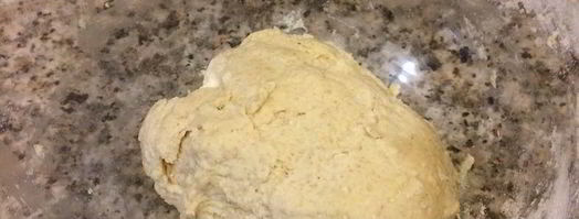 лепешки carta di musica. Шаг 2