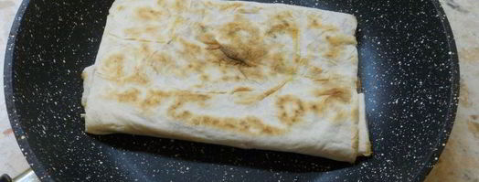 лепешки из лаваша с мясом и сыром. Шаг 6