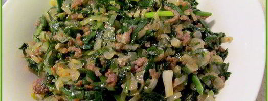 лепешки по-дунгански с мясом и зеленью. Шаг 2