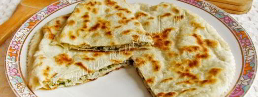 лепешки с брынзой и зеленью. Шаг 12