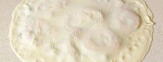 лепешки с брынзой и зеленью. Шаг 10