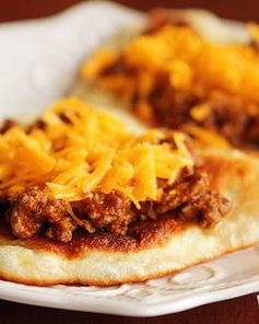 Лепешки с говяжьим фаршем и сыром