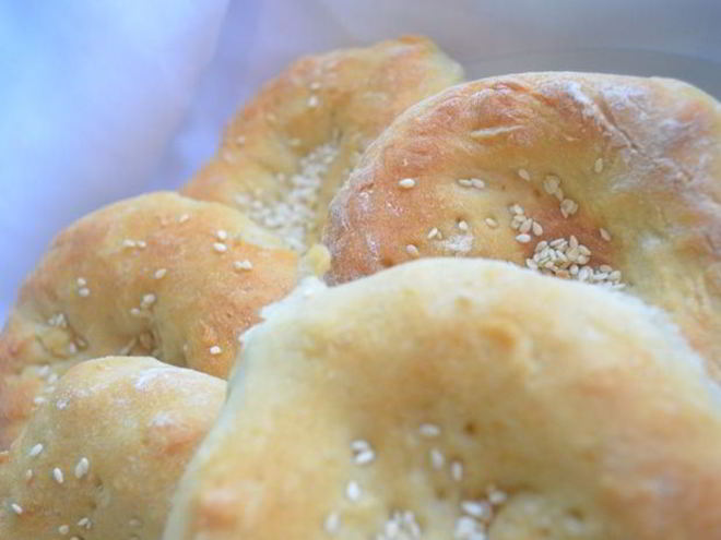 Рецепт лепешек с кунжутом