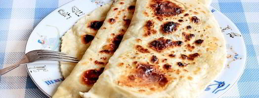 лепешки с начинкой на сковороде. Шаг 15