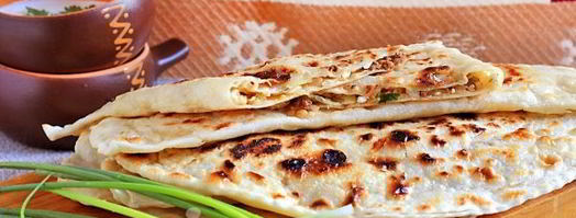 лепешки с начинкой на сковороде. Шаг 16