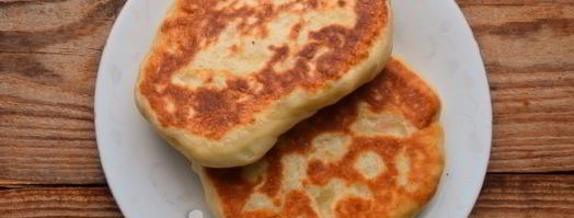 лепешки с сыром и колбасой на кефире. Шаг 11