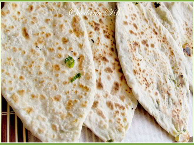 Рецепт лепешек с зеленью по-кавказски