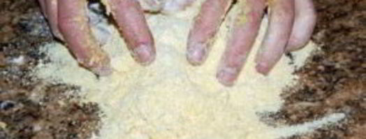 лепешки в воке. Шаг 2