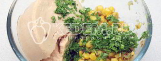 пита с начинкой из печени трески. Шаг 5