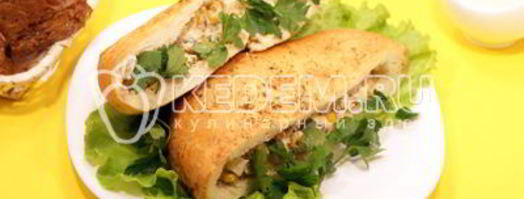 пита с начинкой из печени трески. Шаг 8