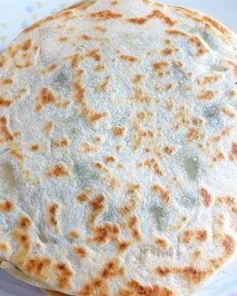 Постные лепешки с зеленью