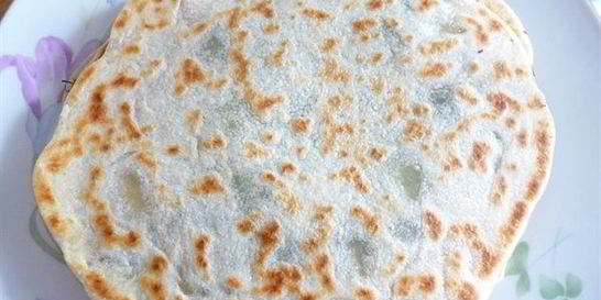 Постные лепешки с зеленью