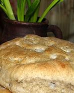 Пшенично-ржаные лепешки с луком