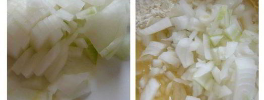 пшенично-ржаные лепешки с луком. Шаг 3