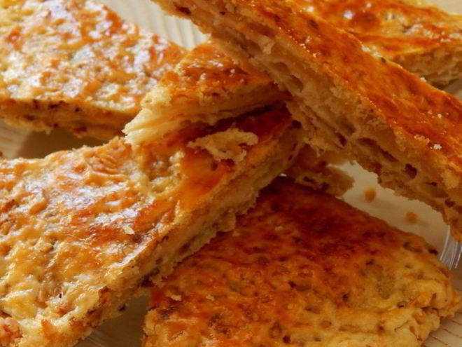 Рецепт сырно-ореховой лепешка