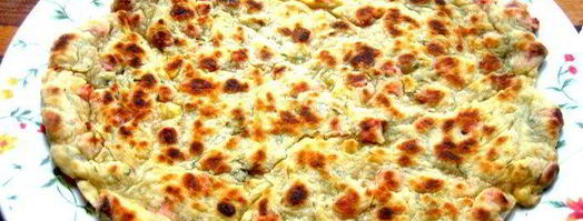 сырно-тыквенные лепешки с колбасой и зеленью. Шаг 22