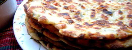 сырно-тыквенные лепешки с колбасой и зеленью. Шаг 23