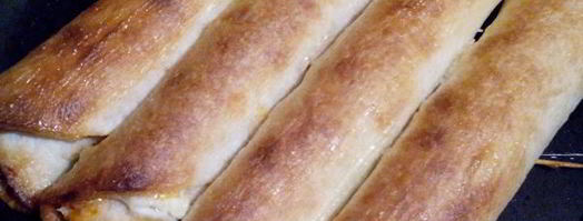 тортильи запеченные с сыром и колбасой. Шаг 5