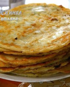 Заварные лепешки с сыром и зеленью