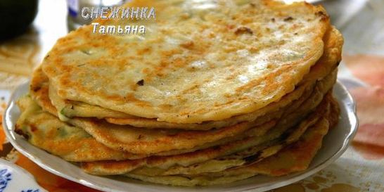 Заварные лепешки с сыром и зеленью