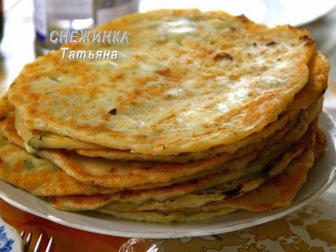 Рецепт заварных лепешек с сыром и зеленью