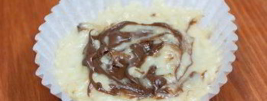 банановые маффины с нутеллой. Шаг 5