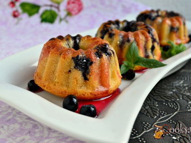 Рецепт черничных маффинов