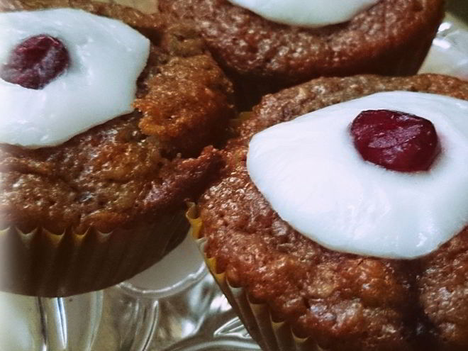 Рецепт лимонных маффинов с черникой и сушенной клюквой