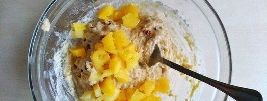 маффины с ананасами и грецкими орехами. Шаг 9