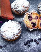 Маффины с черникой и штрейзелем