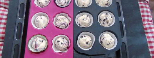 маффины с черникой и штрейзелем. Шаг 11