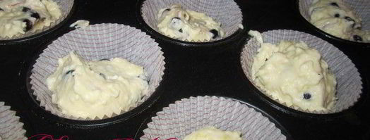 маффины с черникой. Шаг 6