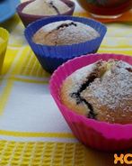 Маффины с черной смородиной