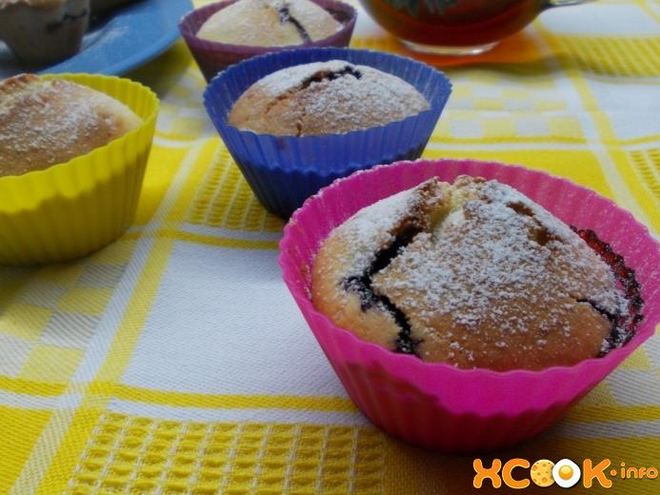 Рецепт маффинов с черной смородиной