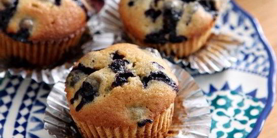 Маффины с ежевикой