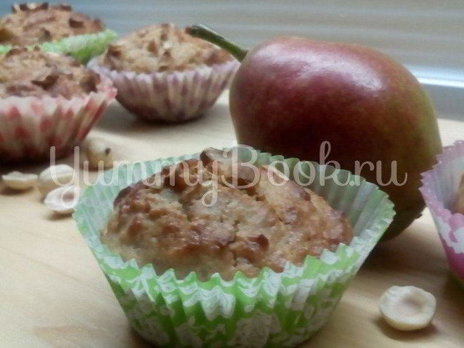Рецепт маффинов с грушей, фундуком и пряностями