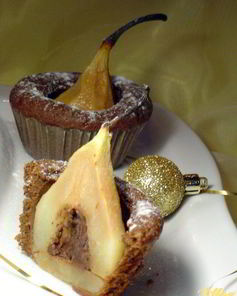 Маффины с грушей и шоколадом