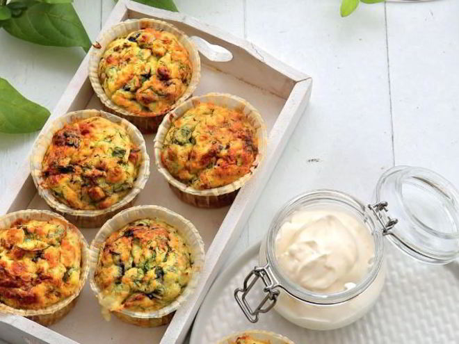 Рецепт маффинов с картофелем, сыром и зеленью