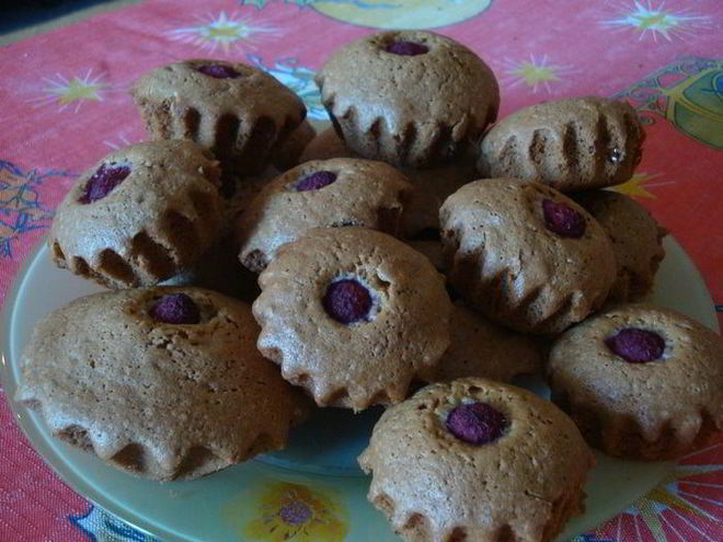 Рецепт маффинов с малиной