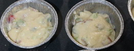 маффины с ревенем и марципановым штрейзелем. Шаг 6