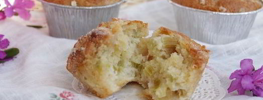 маффины с ревенем и марципановым штрейзелем. Шаг 8